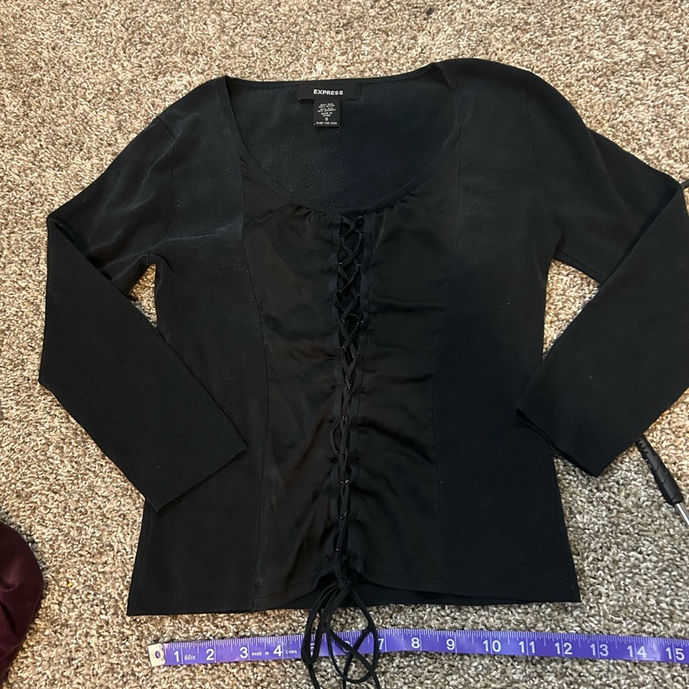 express corset lace up top